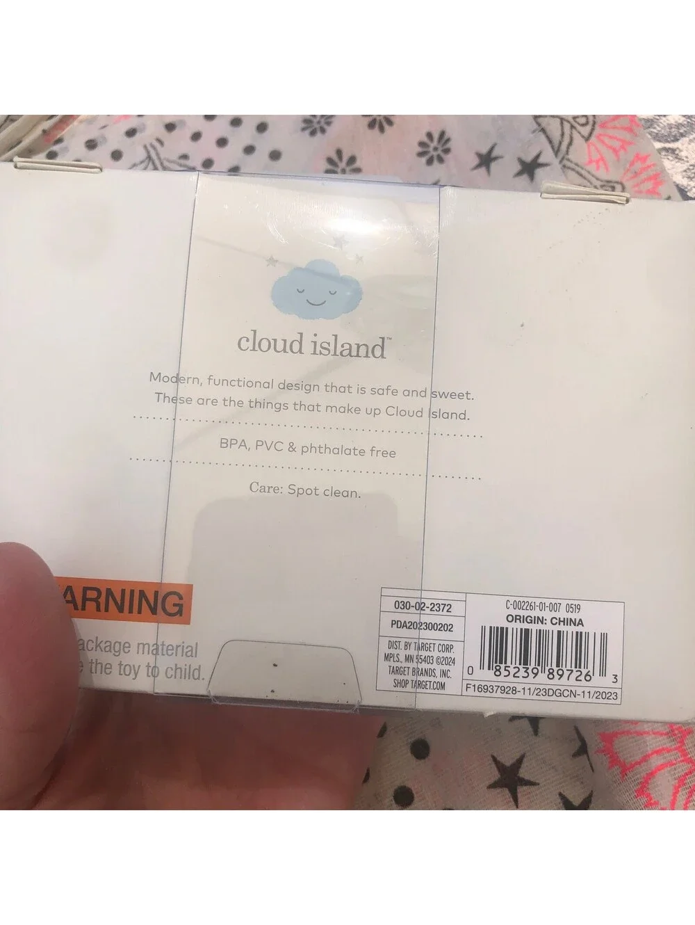 Cloud Island New Open Box Pastel Rainbow Stacking Toy